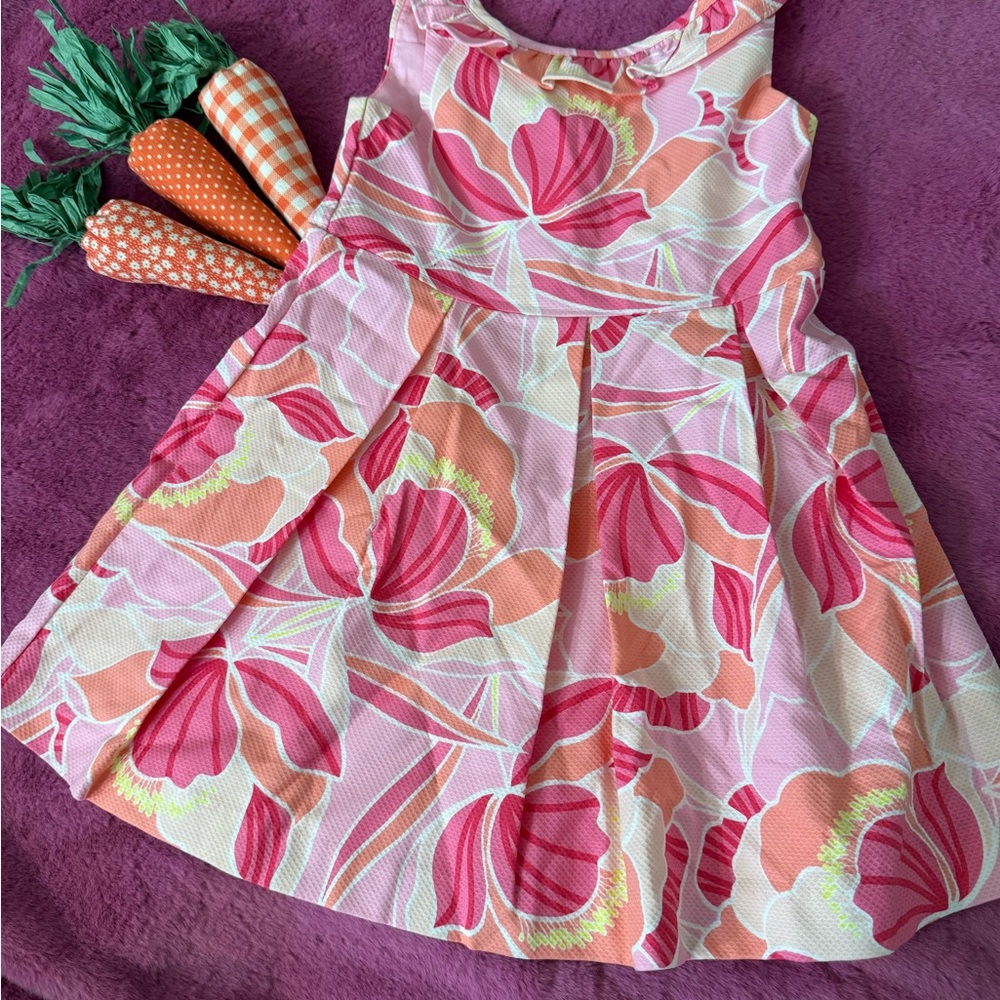 Floral Pink Kids Dress